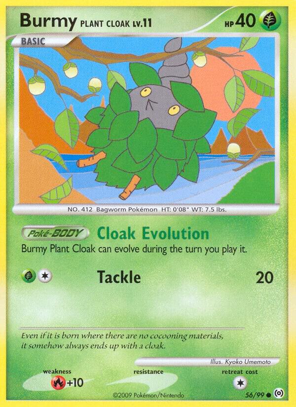 Burmy Plant Cloak 56/99 card from Arceus