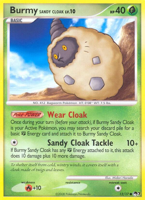 Burmy Sandy Cloak 012/017 card from POP Series 7