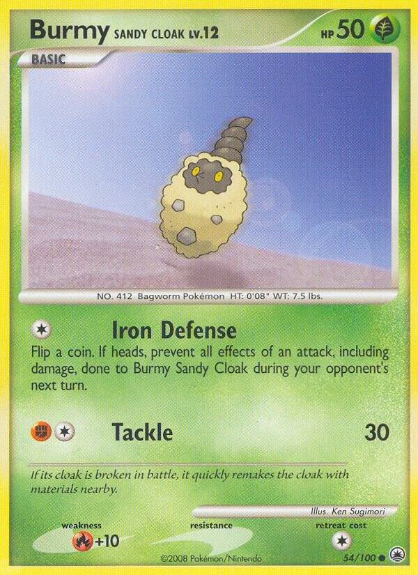 Burmy Sandy Cloak 54/100 card from Majestic Dawn