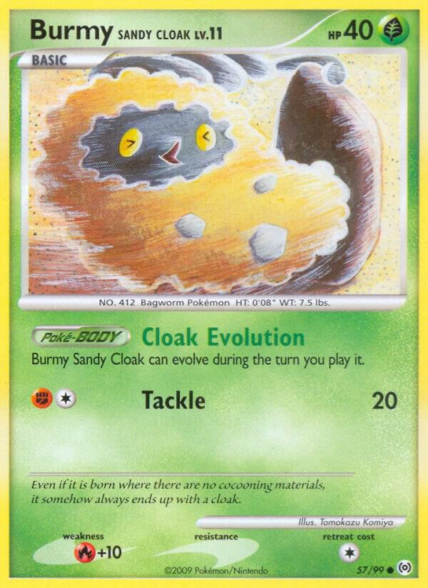 Burmy Sandy Cloak 57/99 card from Arceus