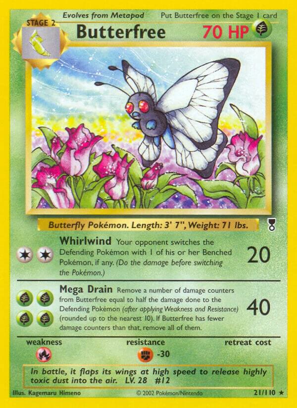 Butterfree 021/110 card from Legendary Collection