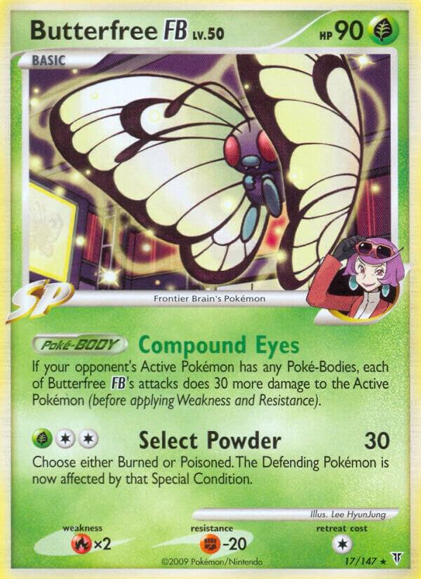 Butterfree FB 17 card from Supreme Victors