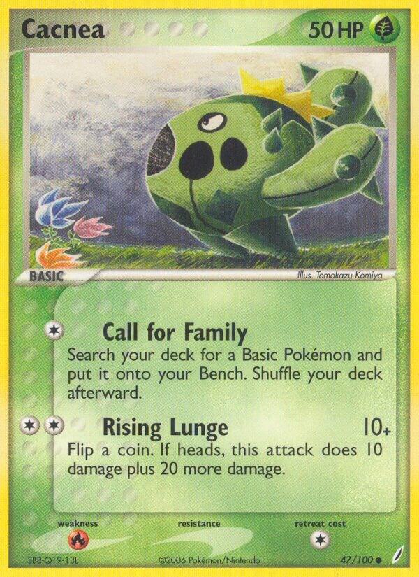 Cacnea 47/100 card from Crystal Guardians