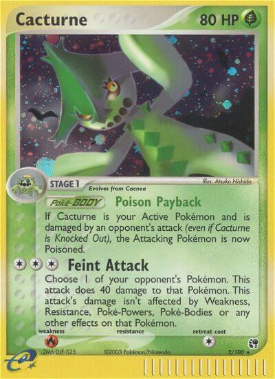 Cacturne 2/100 card from Sandstorm