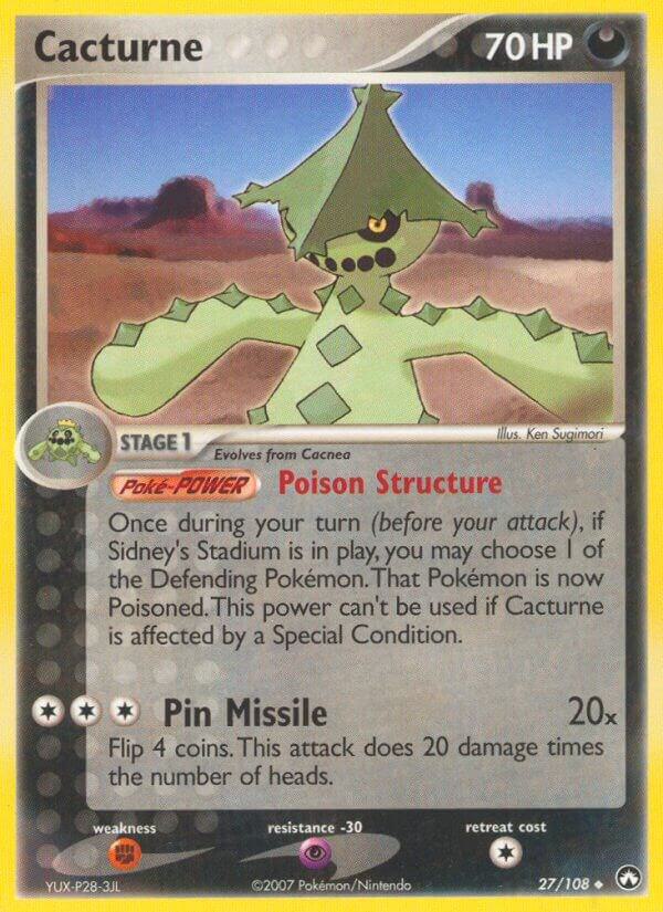 Cacturne 27/108 card from Power Keepers