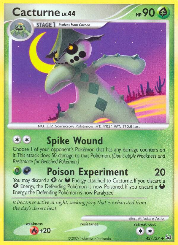 Cacturne 42/127 card from Platinum