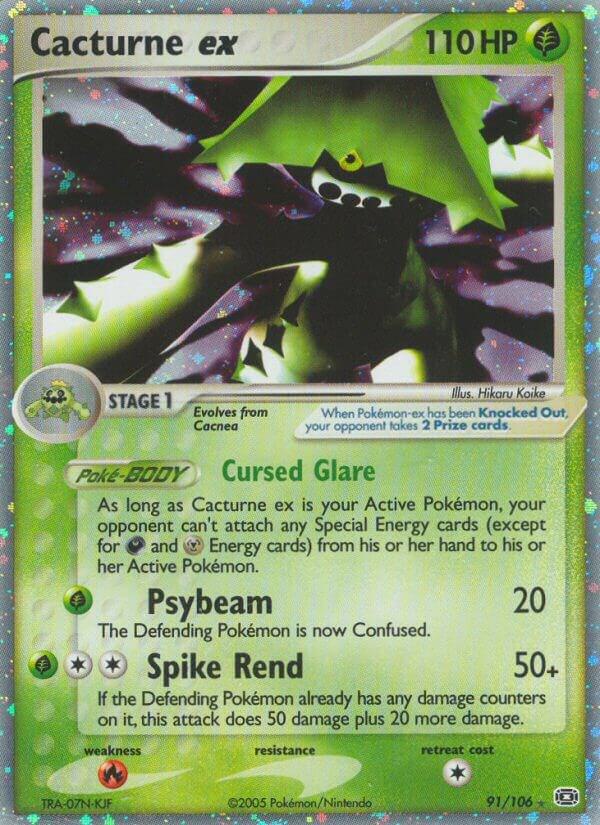 Cacturne ex 91/106 card from Emerald