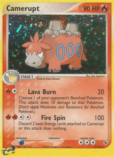 Camerupt 4/109 card from Ruby and Sapphire