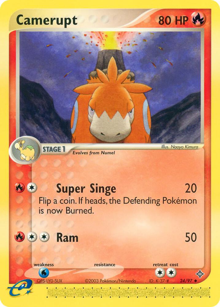 Camerupt 24/97 card from Dragon