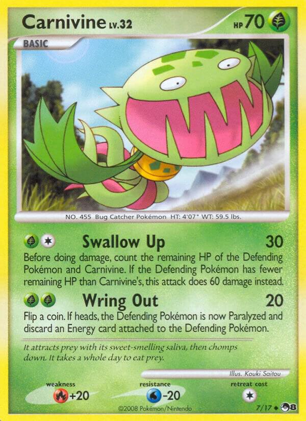 Carnivine 007/017 card from POP Series 8