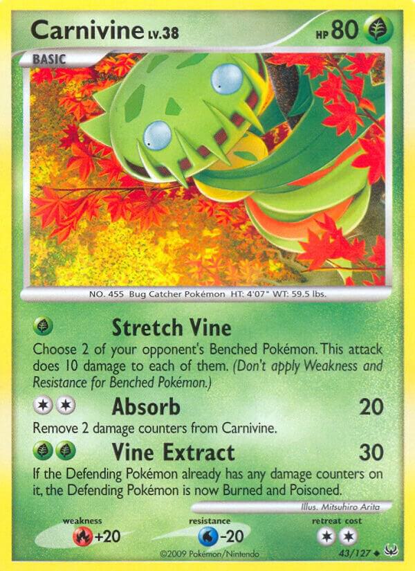 Carnivine (43) 43/127 card from Platinum