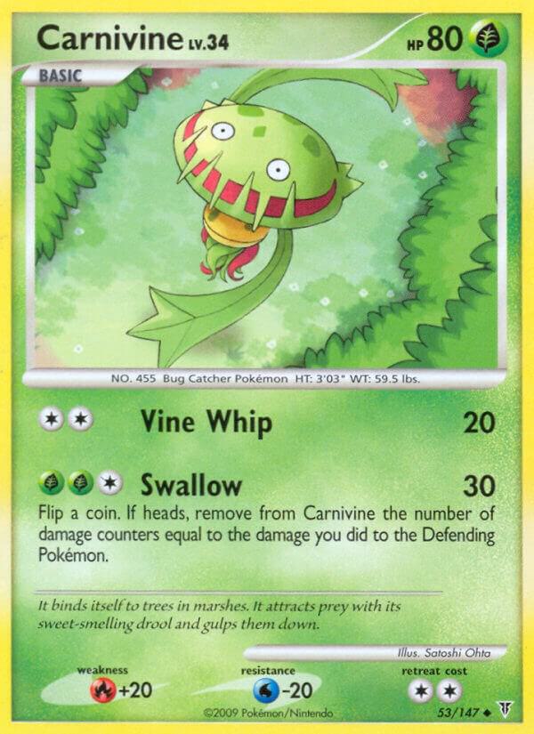 Carnivine 53 card from Supreme Victors