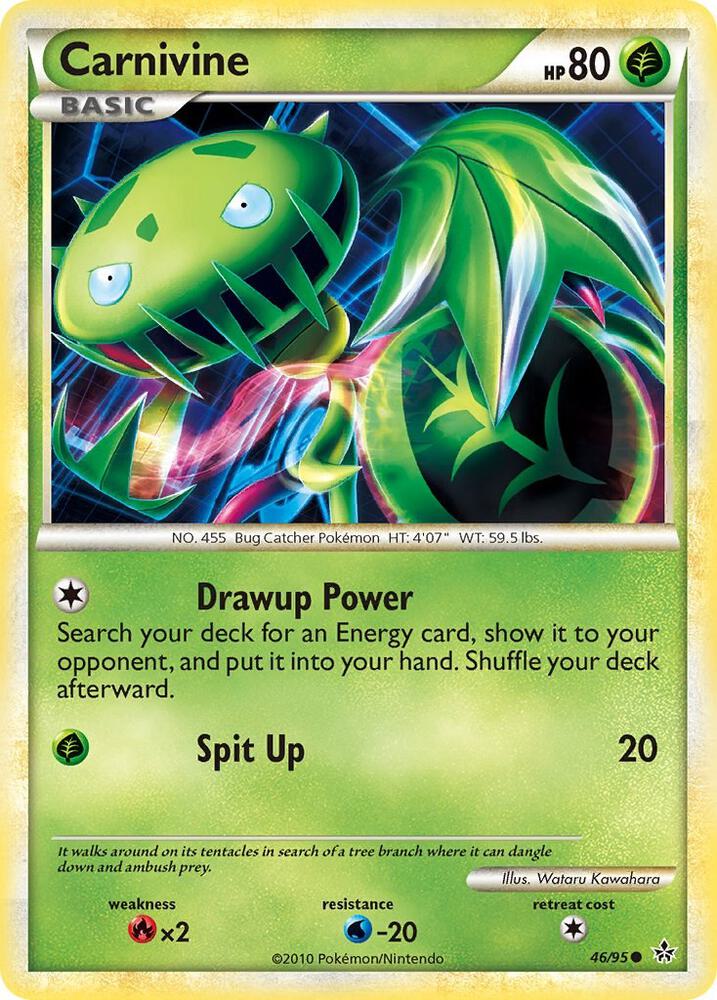 Carnivine 46/95 card from Unleashed