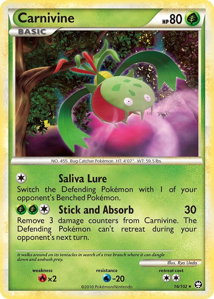 Carnivine 16/102 card from Triumphant