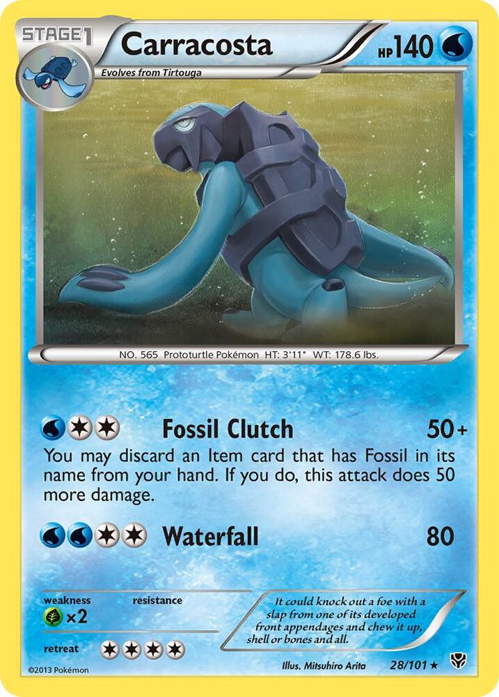 Carracosta 28/101 card from Plasma Blast