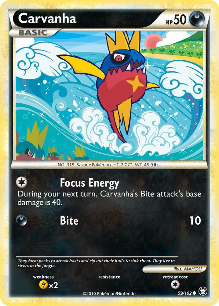 Carvanha 59/102 card from Triumphant