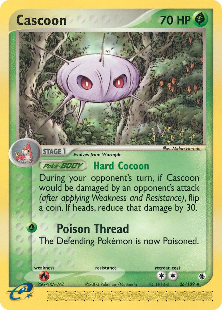 Cascoon 26/109 card from Ruby and Sapphire