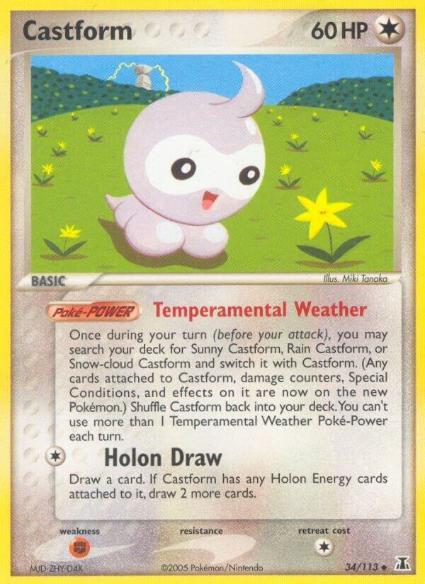 Castform 34/113 card from Delta Species