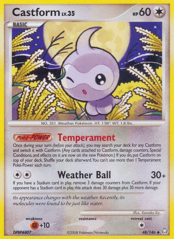 Castform 48/146 card from Legends Awakened