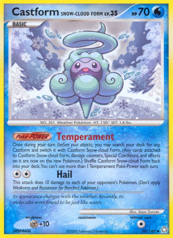 Castform Snow-Cloud Form 50/146 card from Legends Awakened