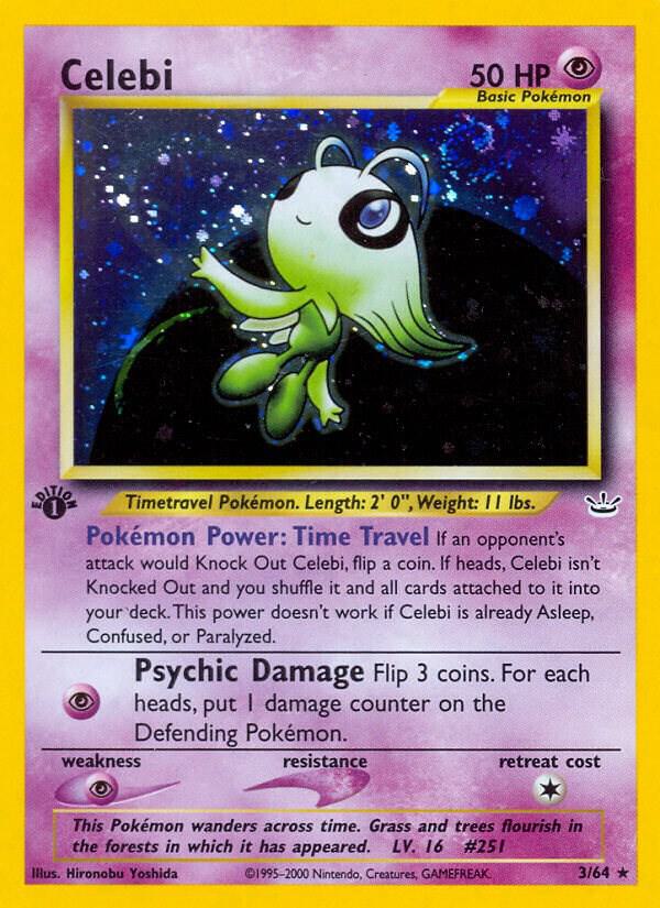 Celebi (3) 03/64 card from Neo Revelation