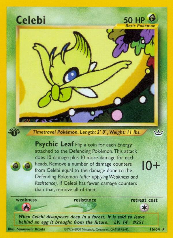 Celebi (16) 16/64 card from Neo Revelation