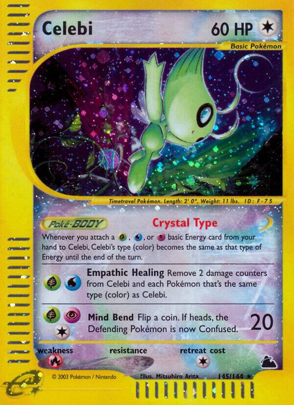 Celebi 145/144 card from Skyridge