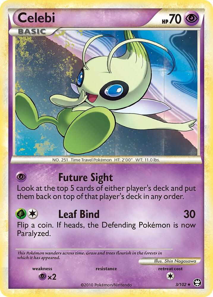 Celebi 3/102 card from Triumphant