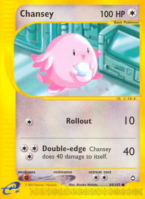 Chansey 069/147 card from Aquapolis
