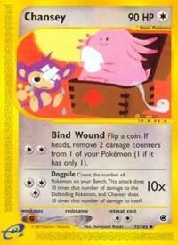 Chansey 072/165 card from Expedition