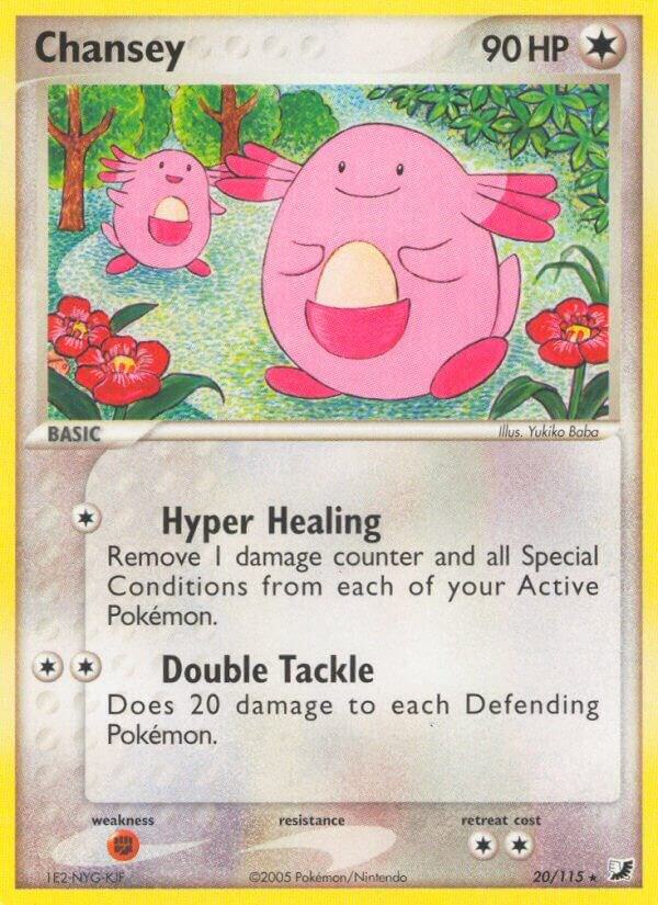 Chansey 20/115 card from Unseen Forces
