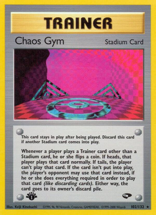 Chaos Gym 102/132 card from Gym Challenge