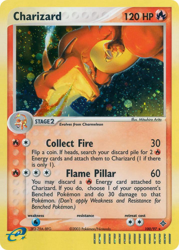 Charizard 100/97 card from Dragon
