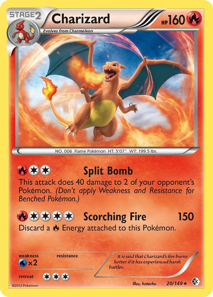 Charizard 20/149 card from Boundaries Crossed