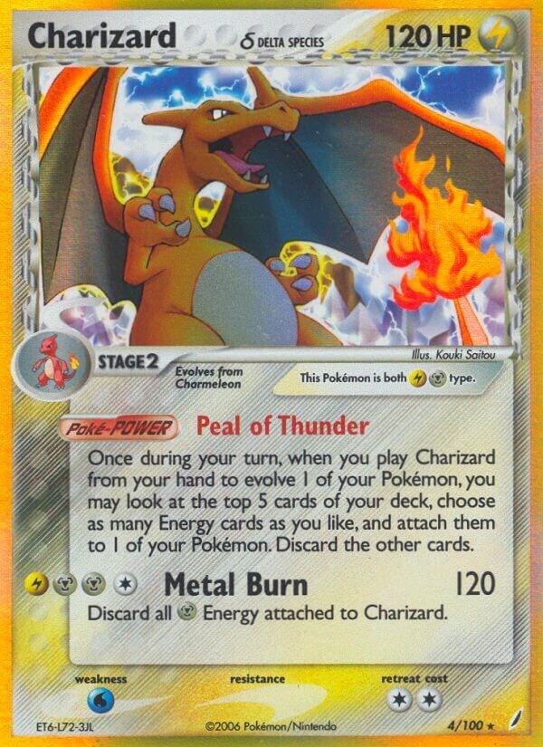 Charizard (Delta Species) 4/100 card from Crystal Guardians