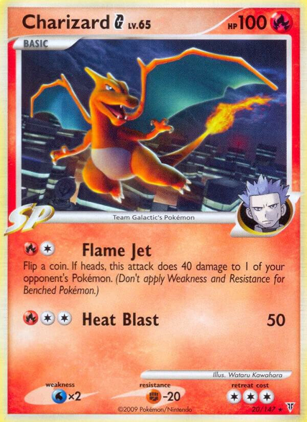 Charizard G 20 card from Supreme Victors