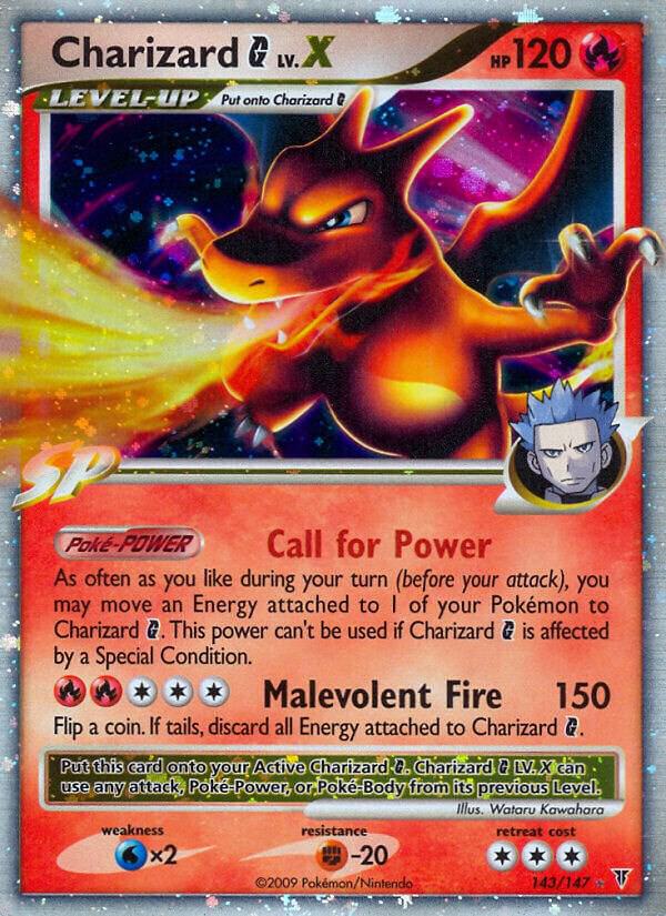Charizard G Lv.X 143 card from Supreme Victors