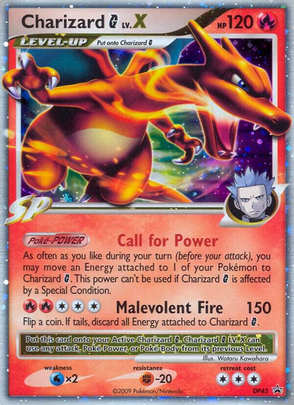 Charizard G LV.X DP45 card from Diamond and Pearl Promos