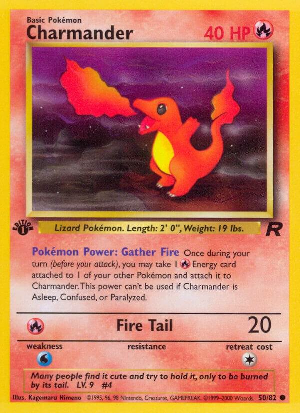 Charmander 50/82 card from Team Rocket
