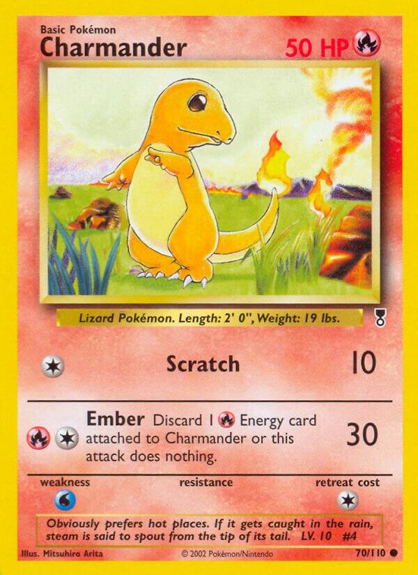 Charmander 070/110 card from Legendary Collection