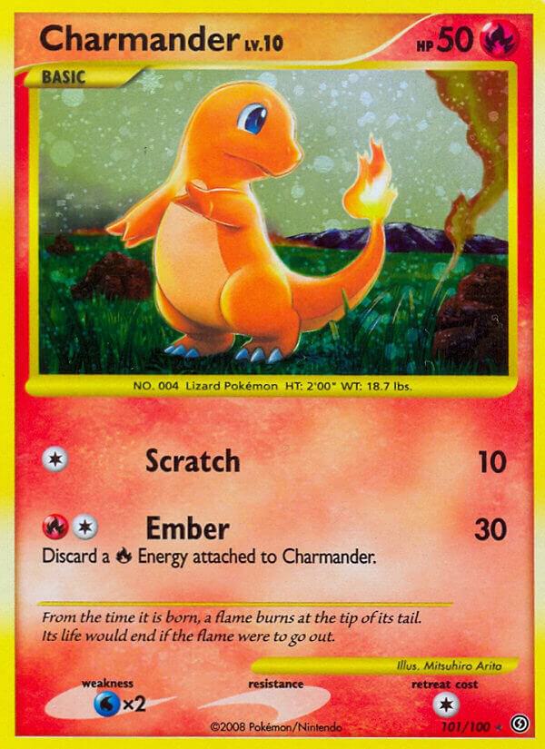 Charmander 101/100 card from Stormfront
