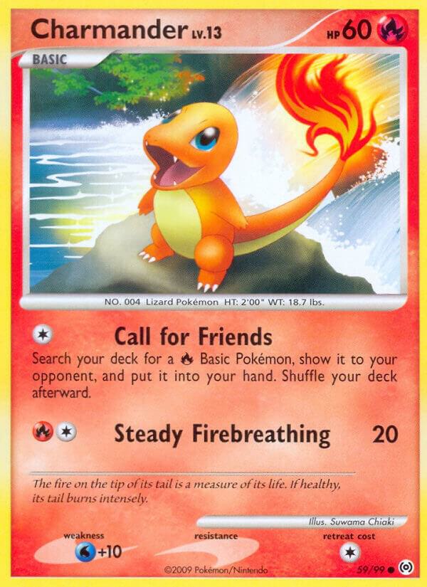Charmander 59/99 card from Arceus