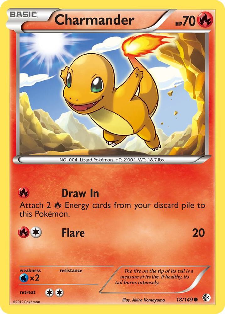 Charmander 18/149 card from Boundaries Crossed
