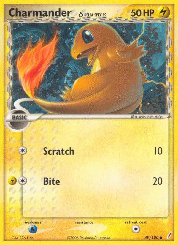 Charmander (Delta Species) 49/100 card from Crystal Guardians