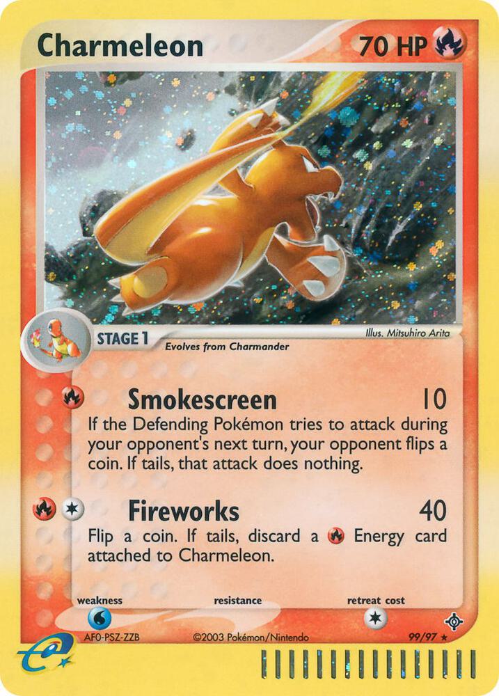 Charmeleon 99/97 card from Dragon