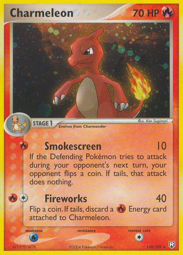 Charmeleon 110/109 card from Team Rocket Returns