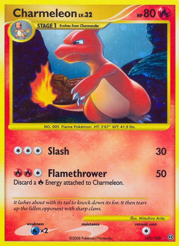 Charmeleon 102/100 card from Stormfront