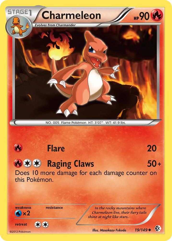 Charmeleon 19/149 card from Boundaries Crossed