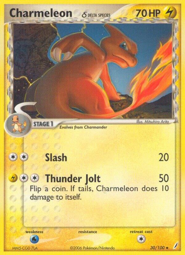 Charmeleon (Delta Species) 30/100 card from Crystal Guardians