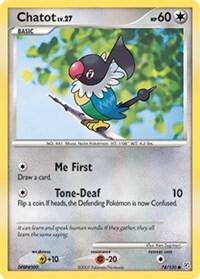 Chatot 74/130 card from Diamond and Pearl